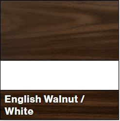 English Walnut/White LASERMARK .052IN - Rowmark LaserMark